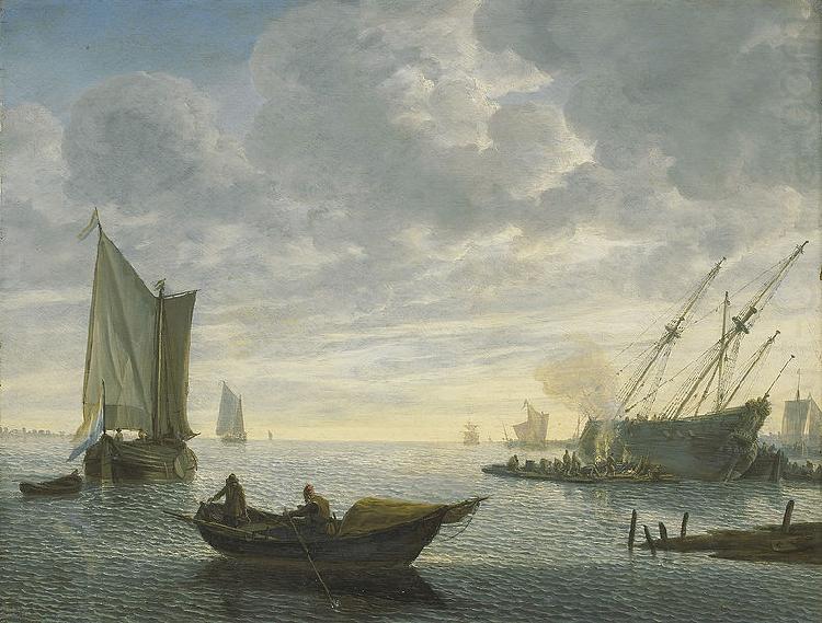 Lieve Verschuier Caulking a ship china oil painting image